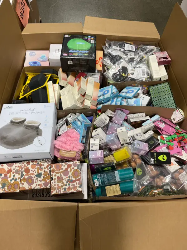 New Name-Brand Merchandise Pallet Weighing 301 lb, 32 in High