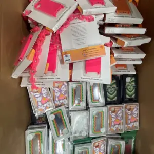 154 lb iPhone Case Lot: New Name-Brand Covers in Mixed Colors