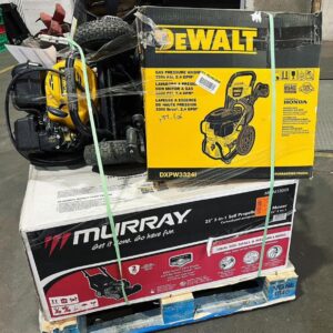 Tools and Power Equipment Pallet, 460 lb: Mowers, Saws, Trimmers