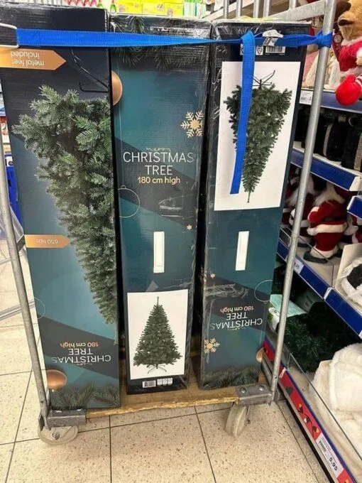 200 Unused Artificial Christmas Trees Across Six Styles, Slim to Tabletop