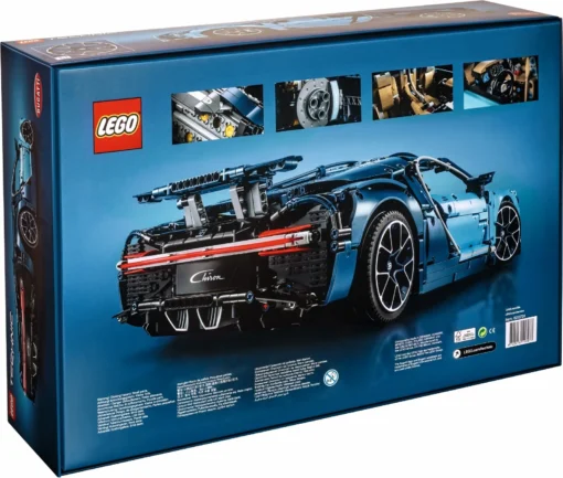 Four Sealed LEGO Technic Bugatti Chiron 42083 Sets, 3,599 Pieces