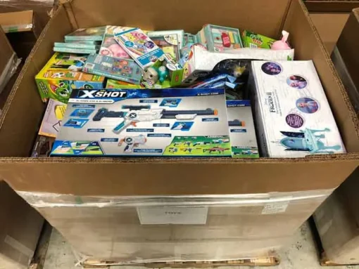 300 New Toys Straight From Overstock, Factory-Sealed Pallet