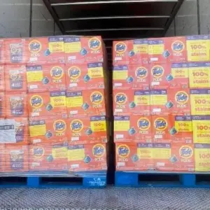 200-Unit Laundry Detergent Resale Pallet, Ten Recognised Brands